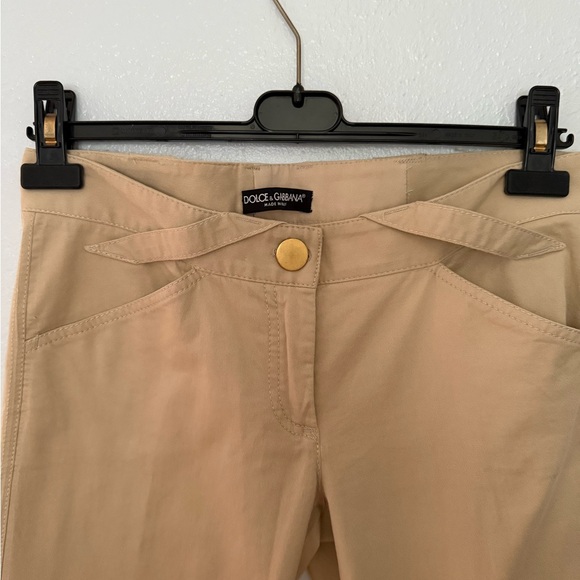 Dolce & Gabbana Capri Pants, khaki, size 4 to 6 - Picture 3 of 10